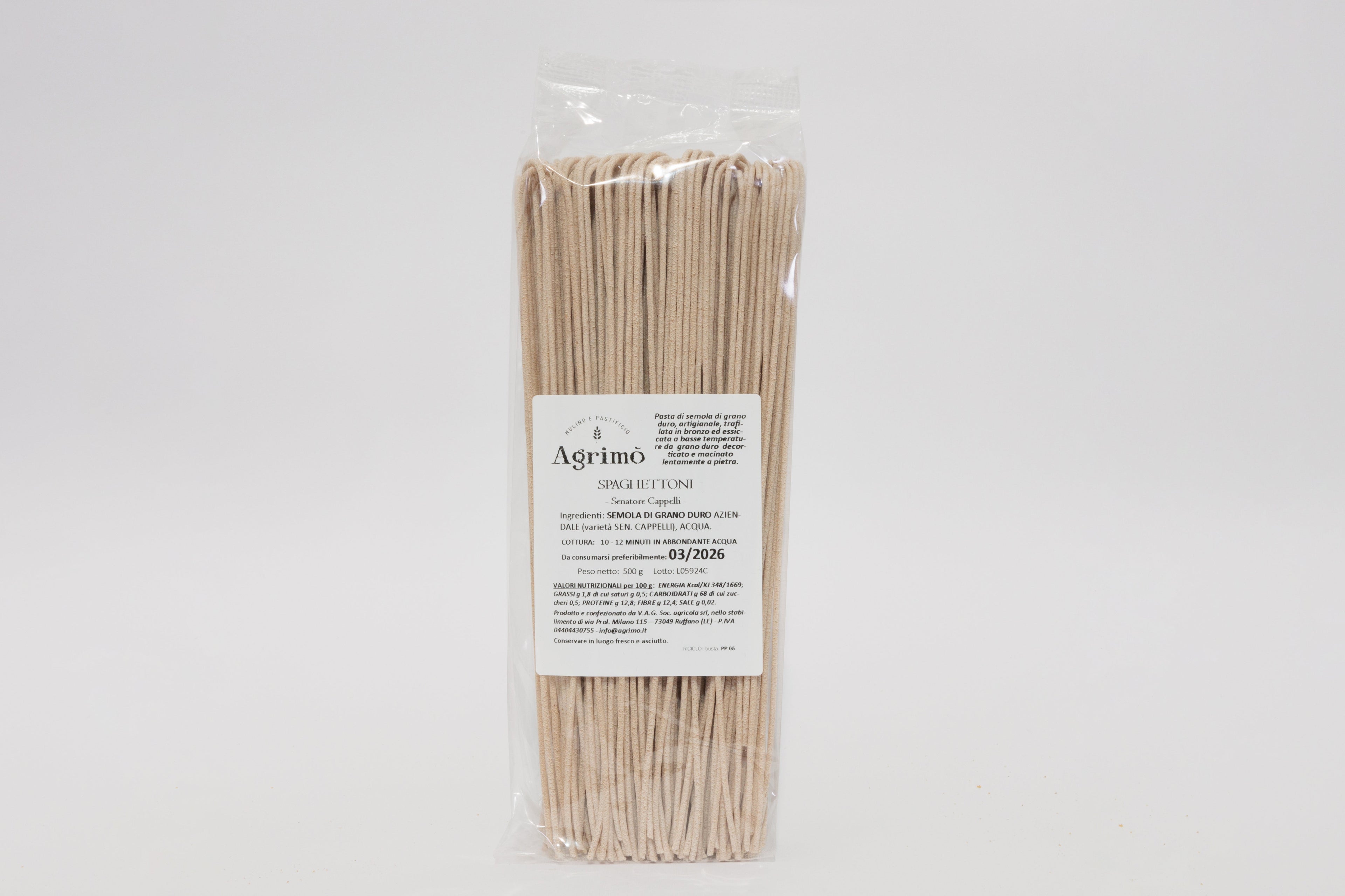 15/03/2023 Spaghettoni Agrimò – Energia e proteine per un pasto completo