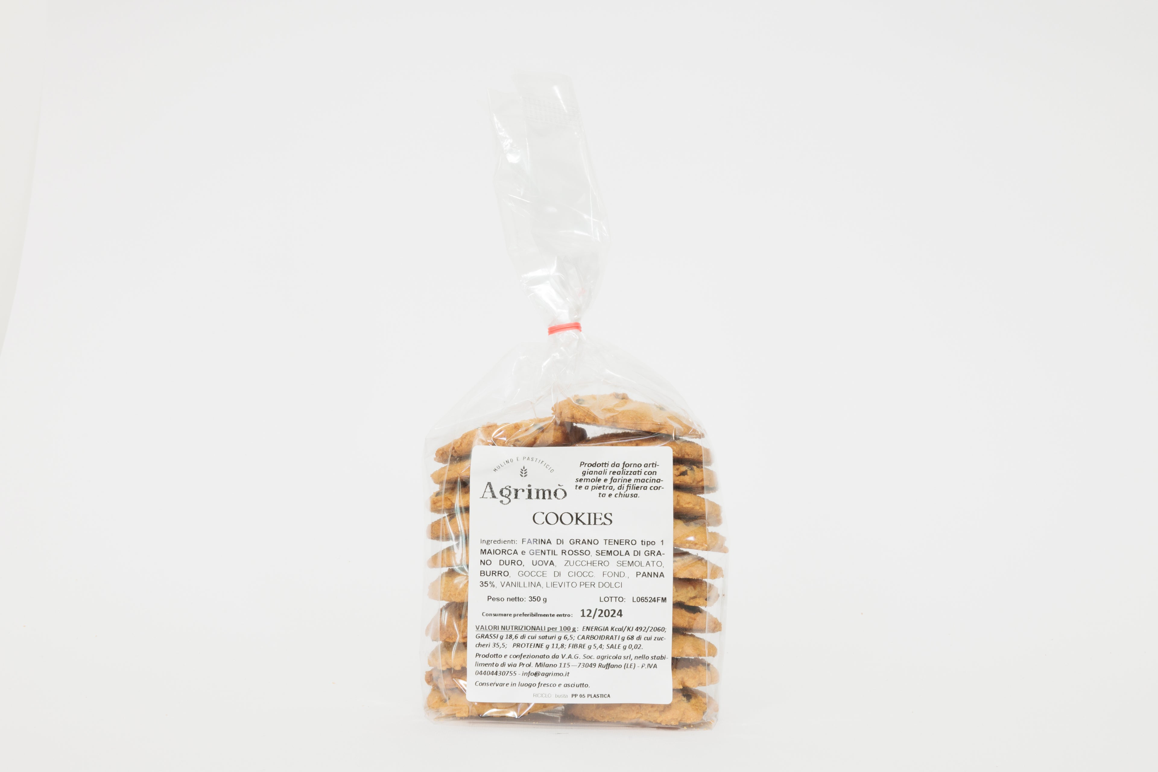 Frollini con gocce di cioccolato